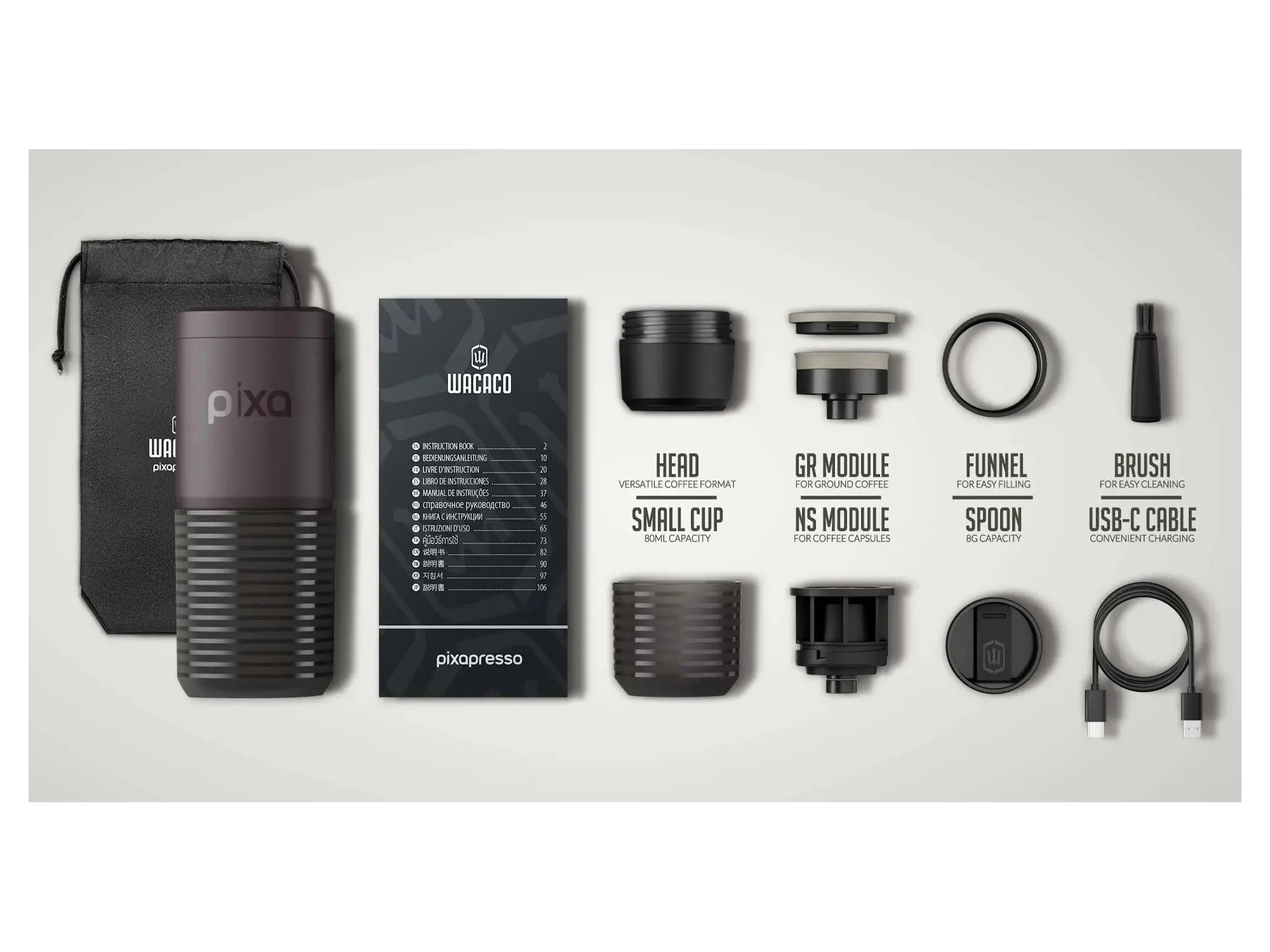 Wacaco Pixapresso – Akku-Espressomaschine | SNAILER®