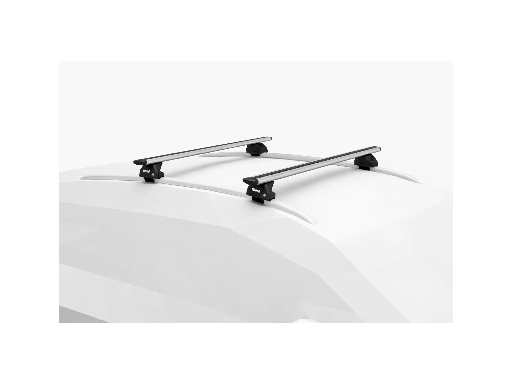 Thule WingBar Evo integrierte Reling Silber | SNAILER®