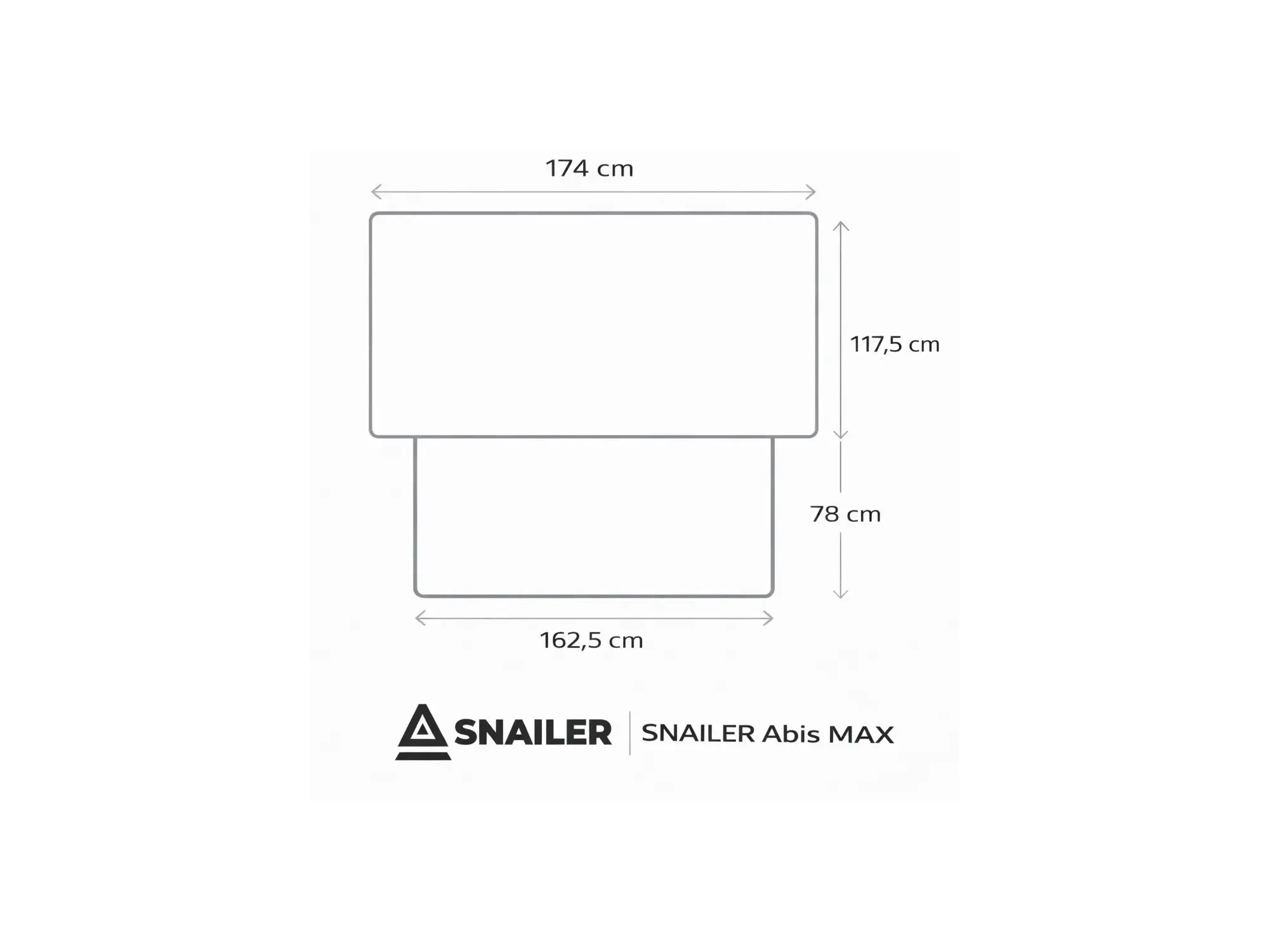 SNAILER® Matratze für Abis MAX Dachzelt