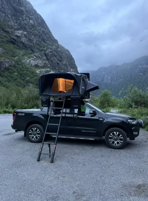 Snailer Abis Dachzelt auf Ford Ranger - Kundenfoto aus Norwegen